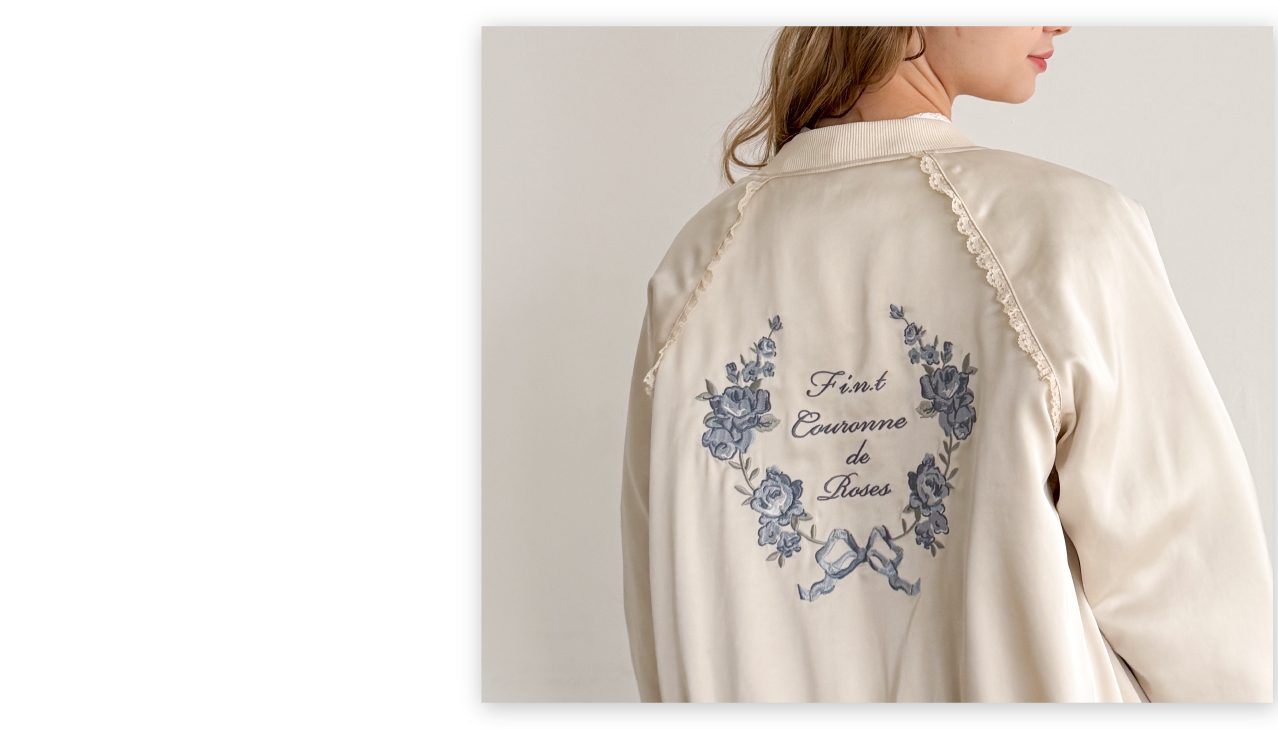 Rose Arch Embroidered Satin Blouson 2026.01.16