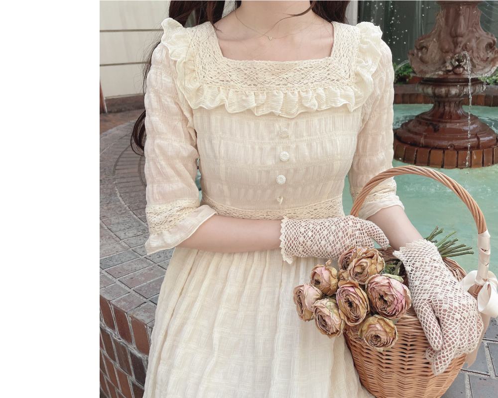 Embroidered Twinset White Blended Silk, Mohair and Alpaca