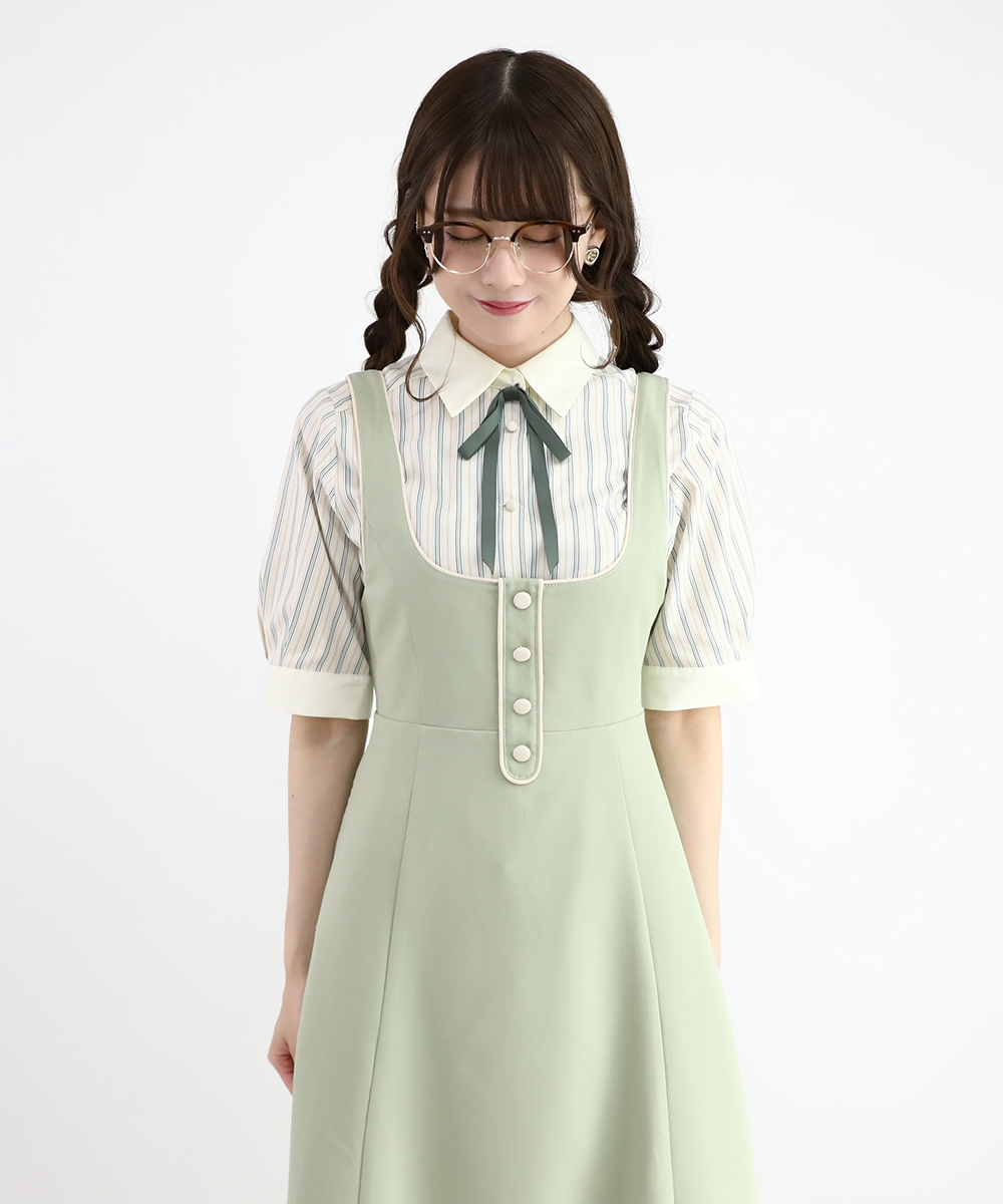 Summer Preppy Coordinate- 大人気のブラウスが半袖になりました！