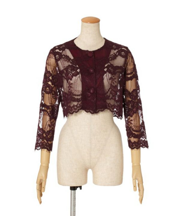 カーディガン (bordeaux)