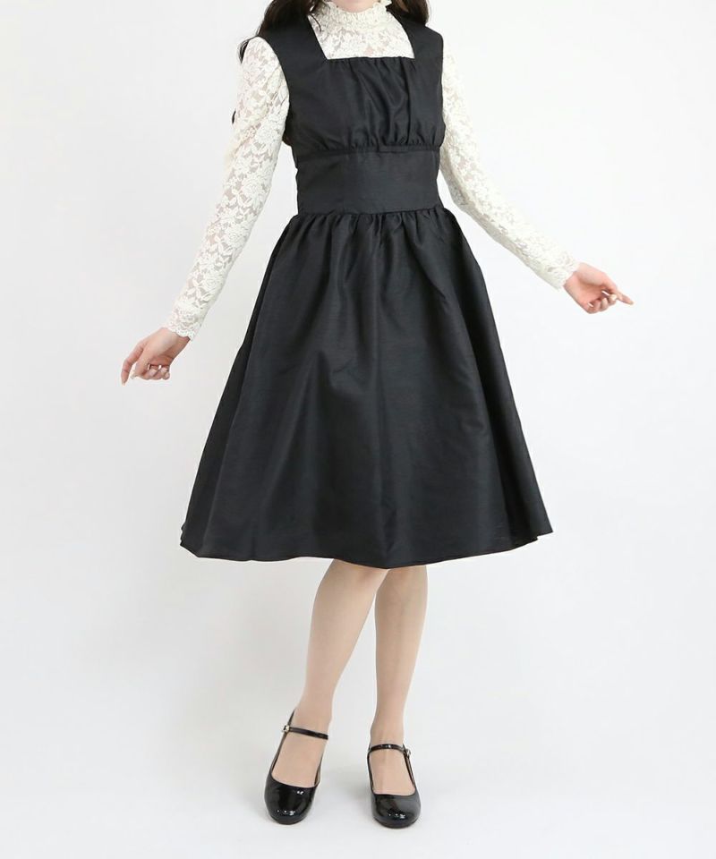 black / 162cm / layered with lace inner