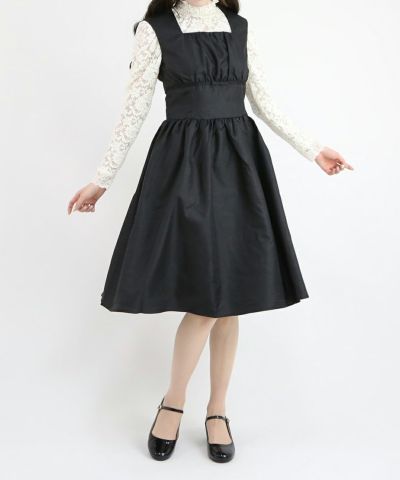black / 162cm / layered with lace inner