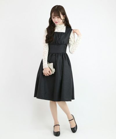 black / 162cm / layered with lace inner