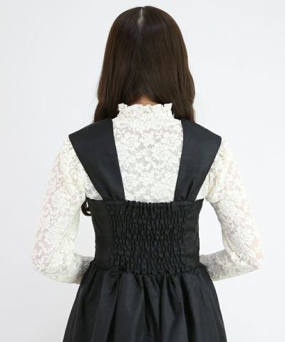 black / 162cm / layered with lace inner