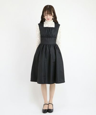 black / 162cm / layered with lace inner