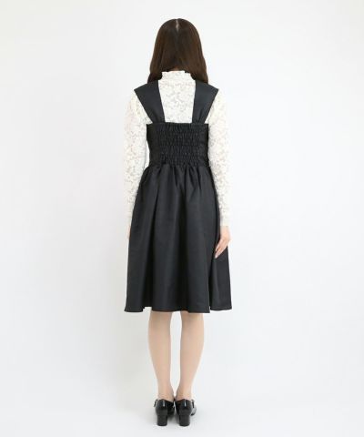 black / 162cm / layered with lace inner
