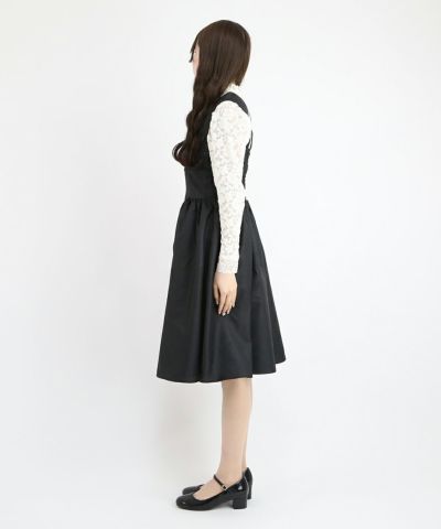 black / 162cm / layered with lace inner
