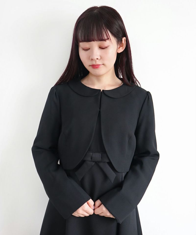 *ハイウエストリボン切替えワンピース/F i.n.t Black Formal [22LE02i003]