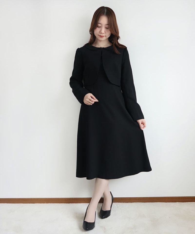 black / 153cm (Mサイズ着用) ※丸衿ジャケットとのコーディネート