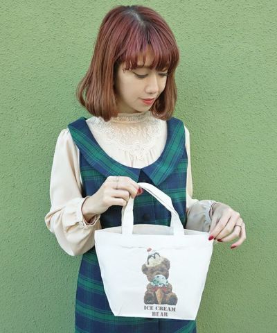 *アイスクリームベアプリントランチトート/SweetsCollection [21GC01a005]