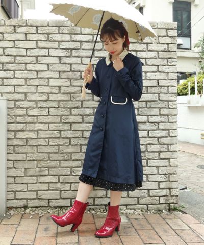 * Piping Cleric 衿 raincoat / F int Rain [26RD04j002]