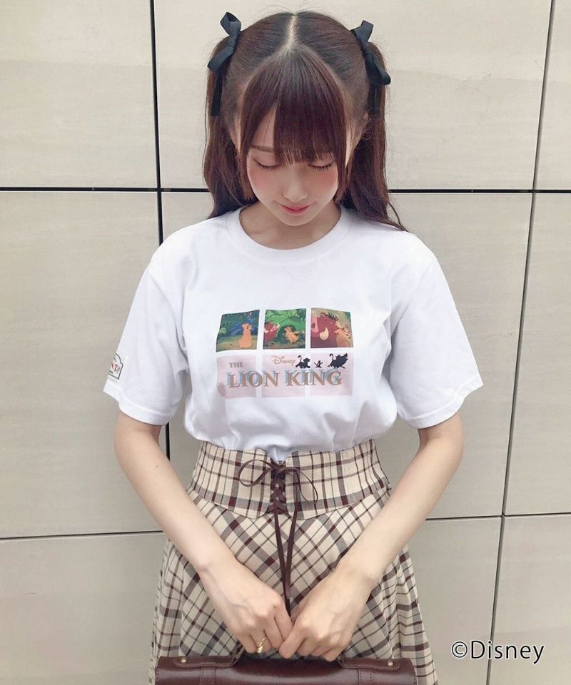 韓国ファッション●ライオンキングTシャツ●2色●追跡送料込 Disney tシャツ / ライオンキング キャラクター半袖Tシャツ