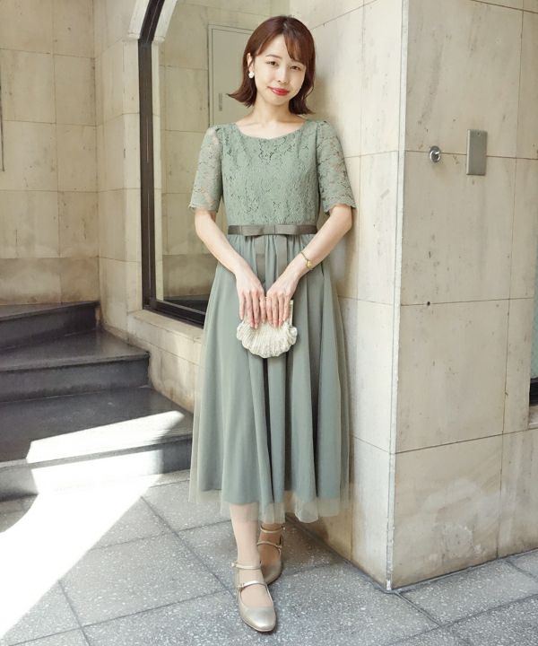 レースチュールコンビワンピース/an another angelus [31BE03g009] | F