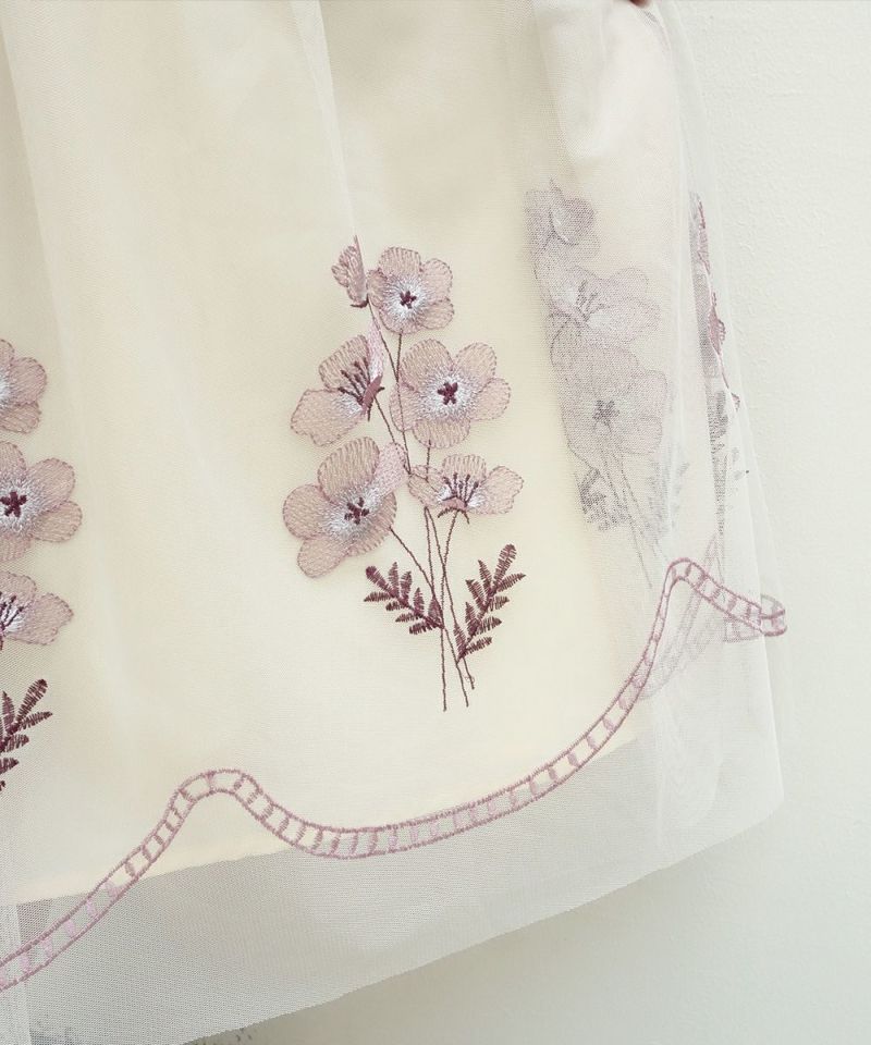 【激レア】 Fontaine Floral Uncut Sheet Cotton Jacquard Flower Print Frill Dress | Pasand by ne