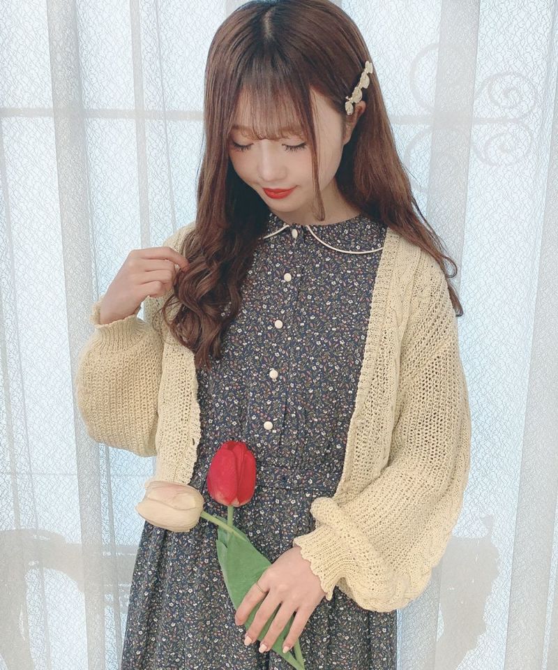 Ｆｉｎｔ パンピング使い小花柄ワンピース パイピング使い小花柄ワンピース/F i.n.t [33AE02h012] | F