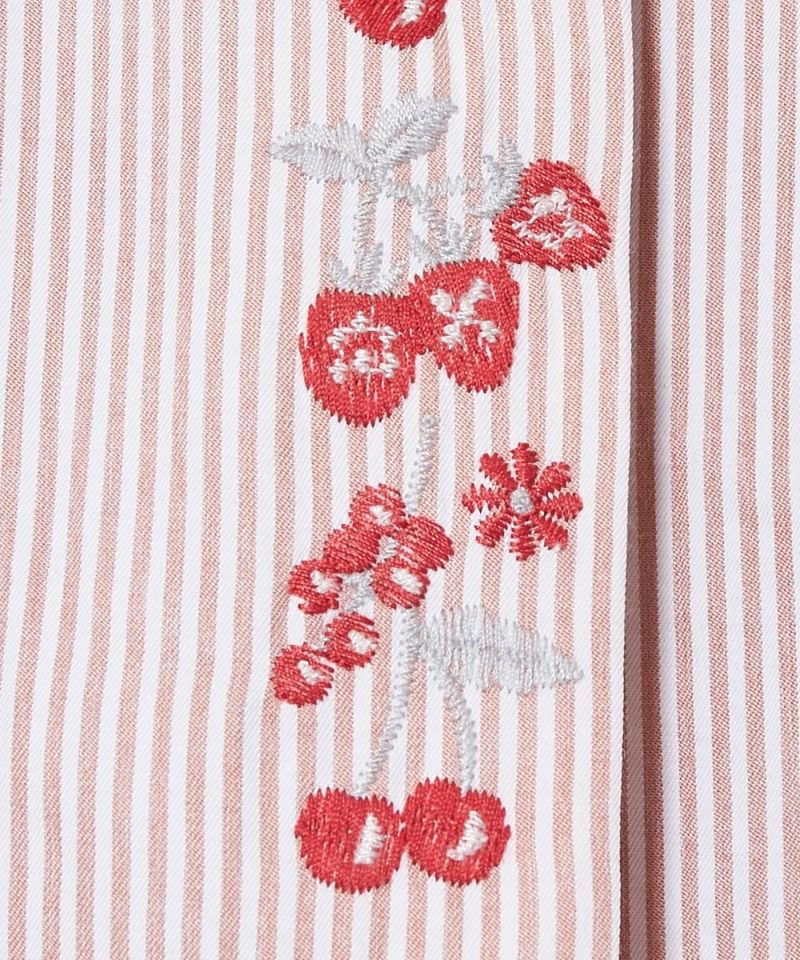 フルーツ刺繍ストライプスカート/F i.n.t [34AG03p016] | F