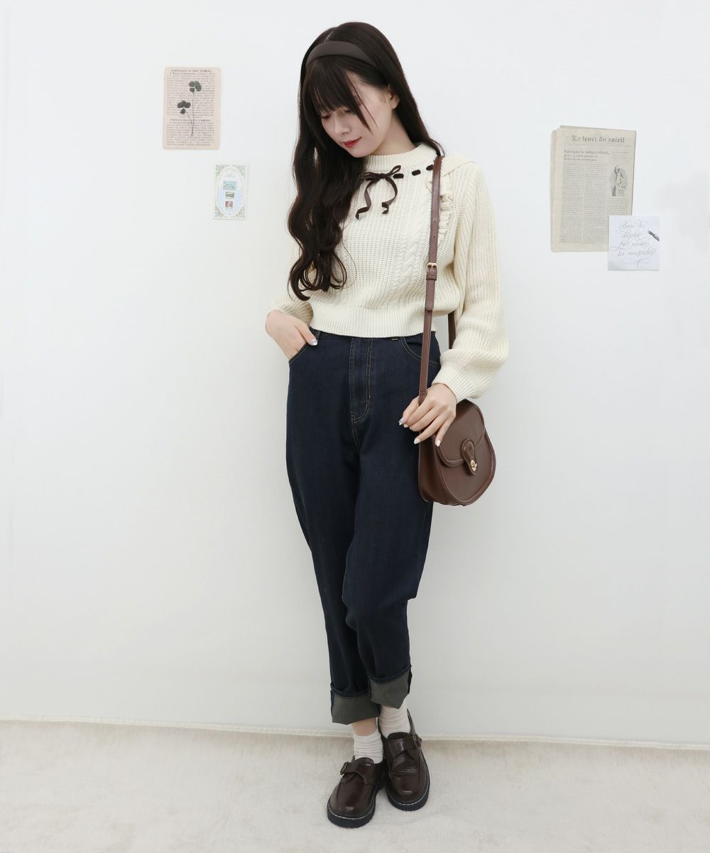 indigo / 162cm (Sサイズ着用)