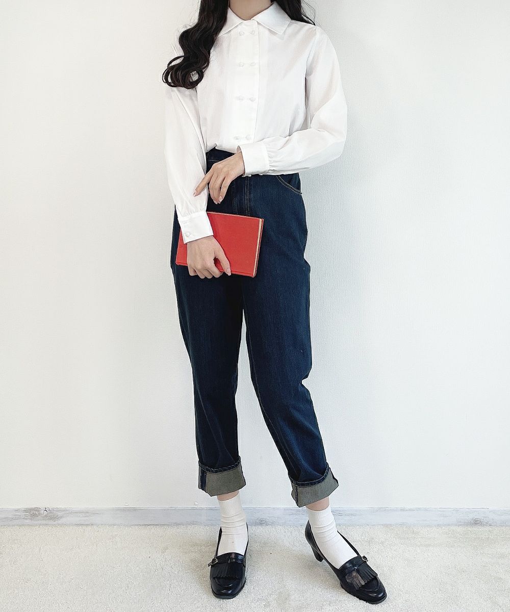 indigo / 162cm (Sサイズ着用)