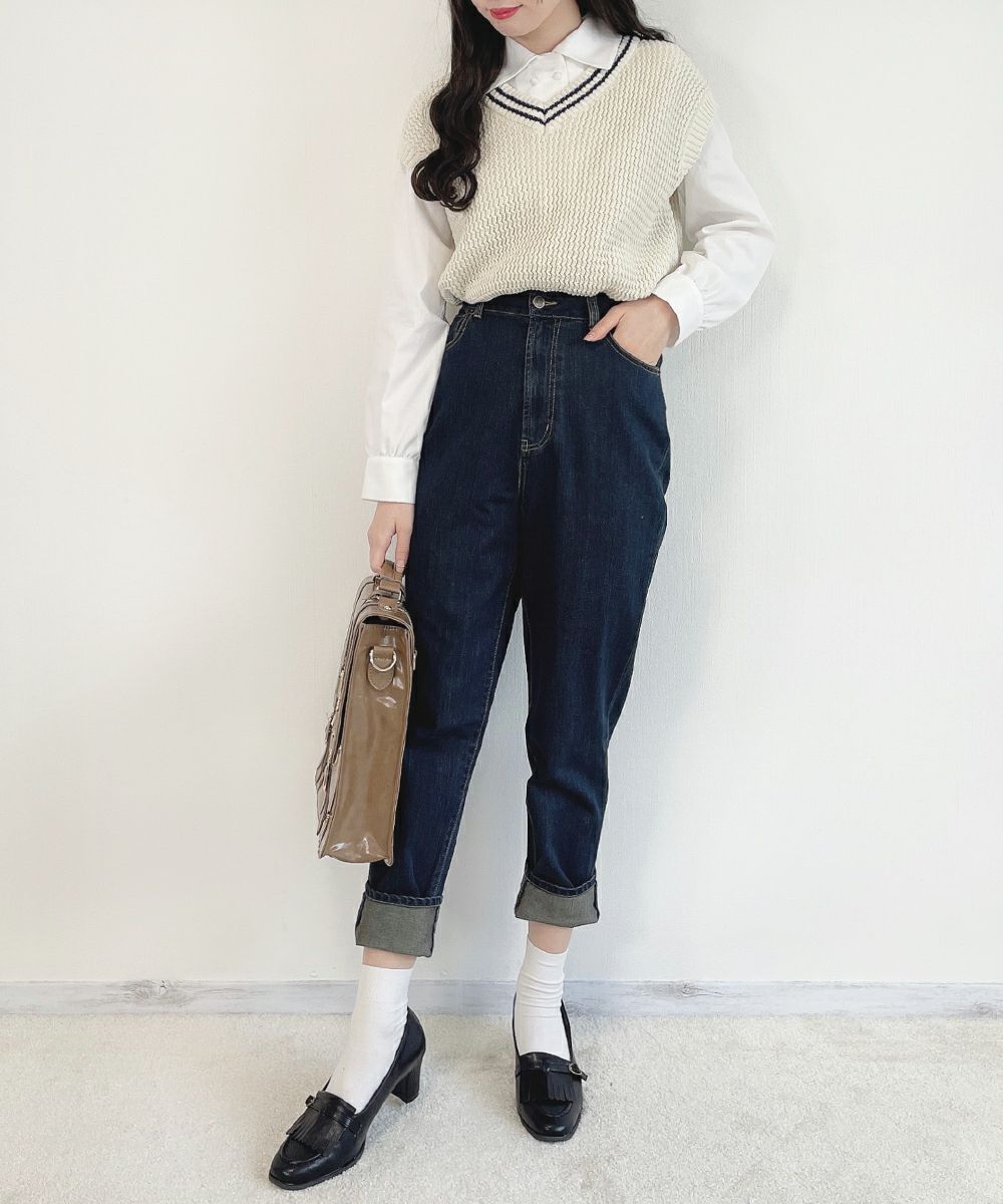 indigo / 162cm (Sサイズ着用)