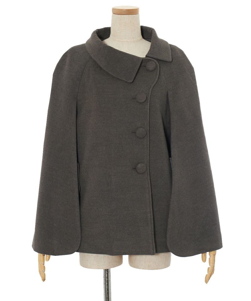 サイド釦ケープコート/F i.n.t [36AD03j002] | F i.n.t公式通販