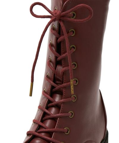 Lace-up part up (bordeaux)