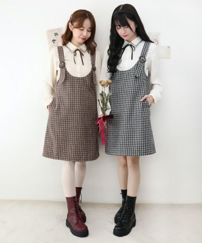 Left: 158cm (beige x brown) / Right: 162cm (gray x black)