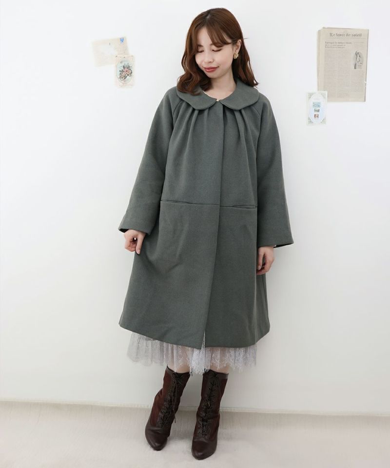 レース衿付きオーバーコート/an another angelus Limited [36DD03j003