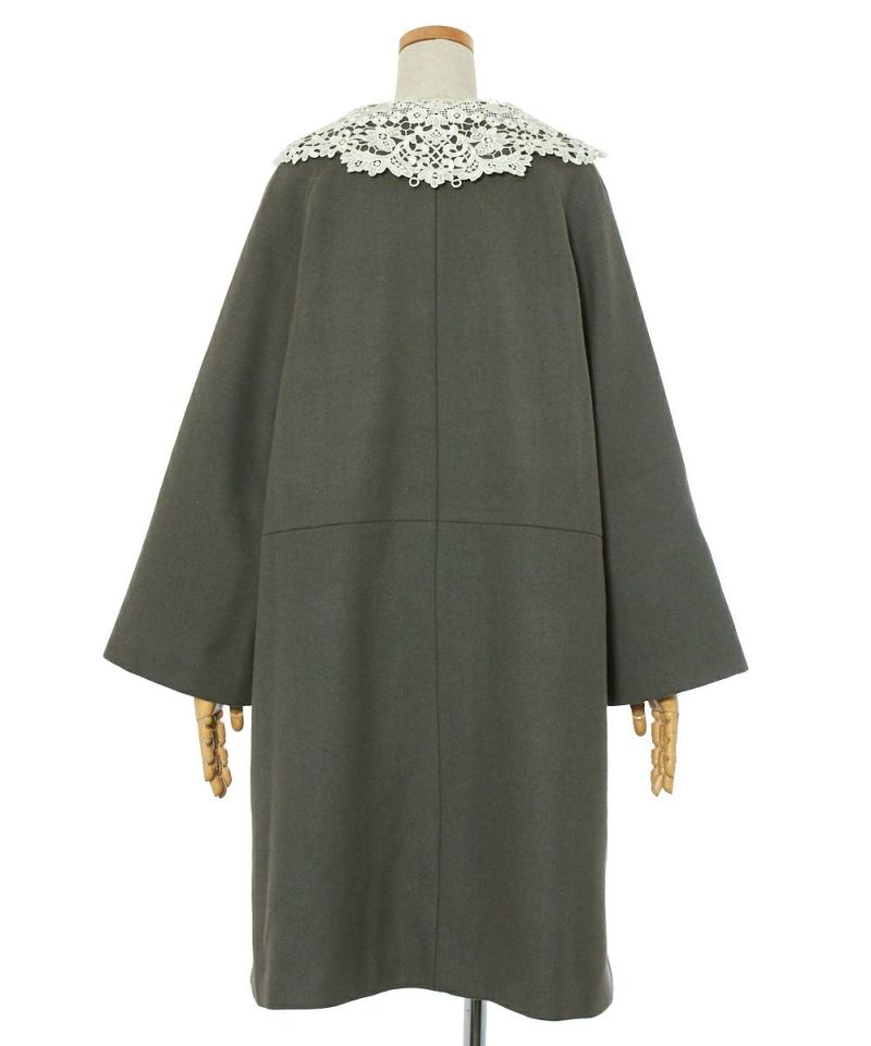 レース衿付きオーバーコート/an another angelus Limited [36DD03j003