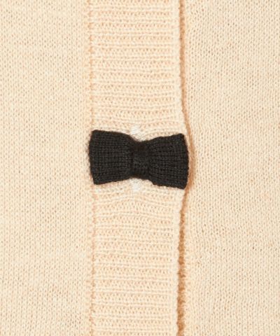 Ribbon button (ivory)