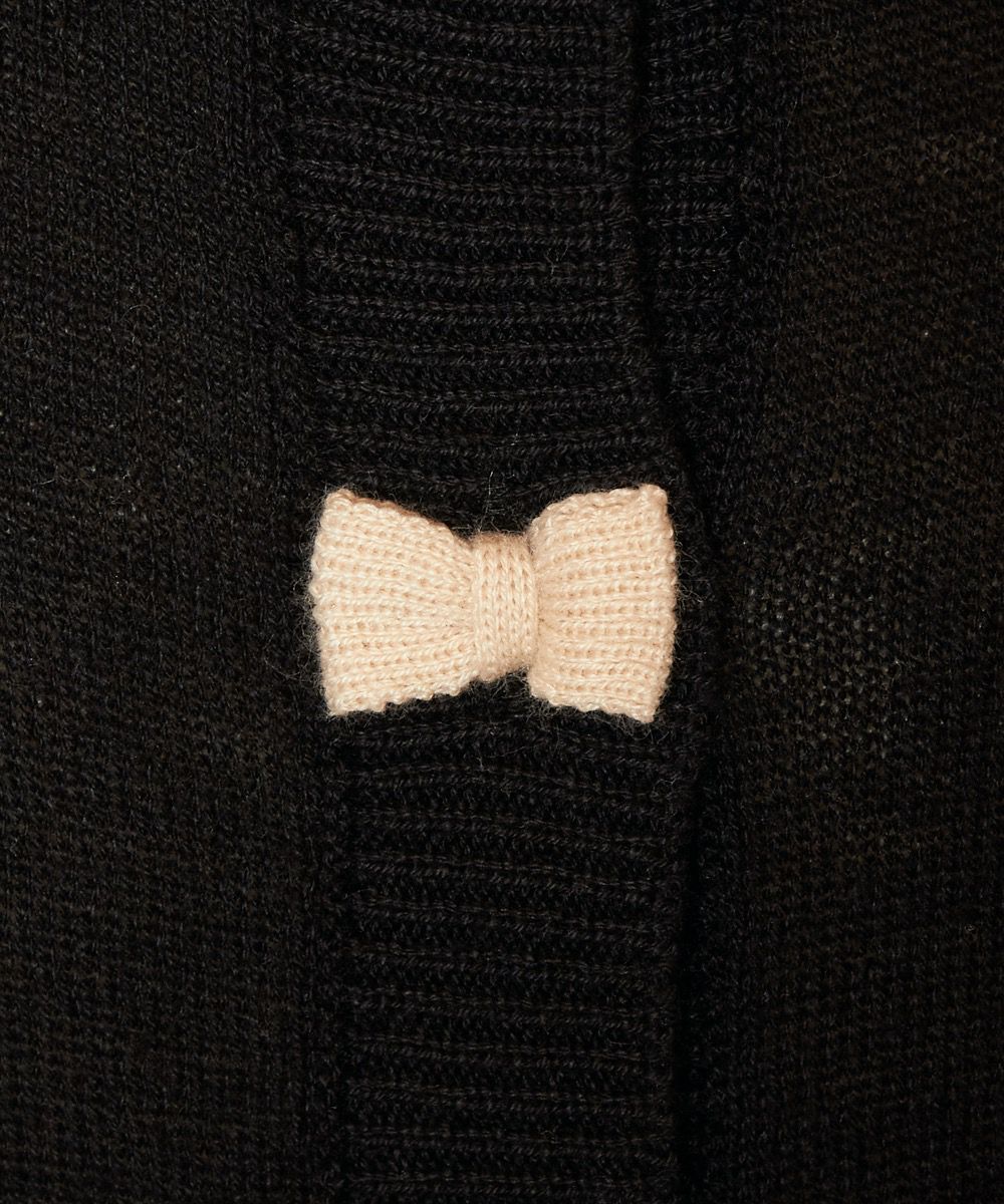 リボンボタン (black)