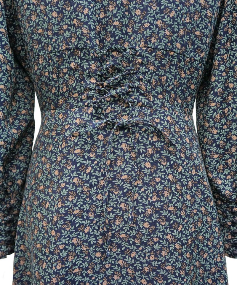 Back lace-up (navy)