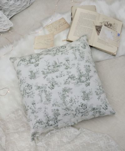Toile pattern cushion cover / Fi.n.t HOME [00HB14a007]