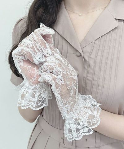 Classical total lace gloves / an another angelus [37BB05a004]