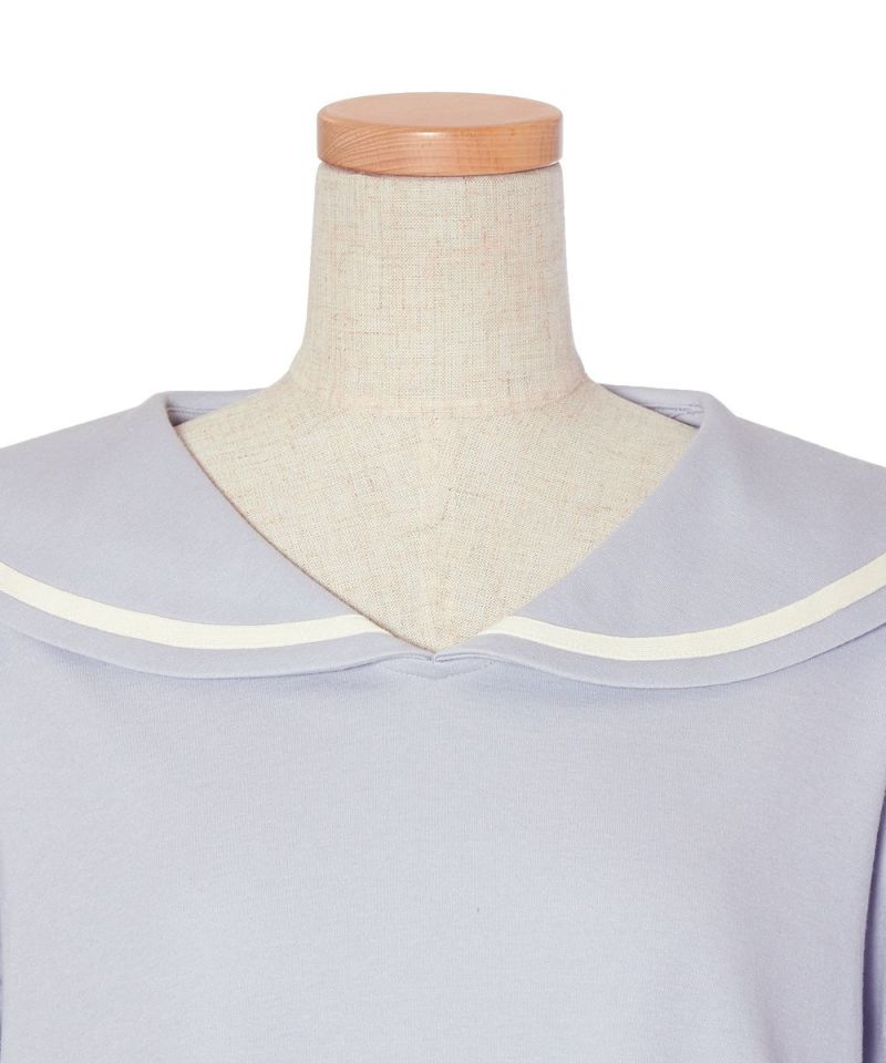 Collar up (blue gray)