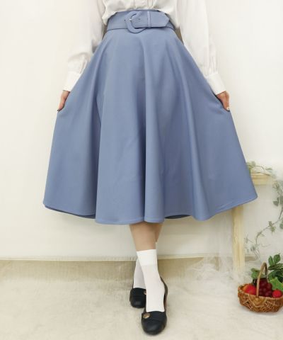Deformed buckle belt circular skirt / an another angelus [37BG02p008]