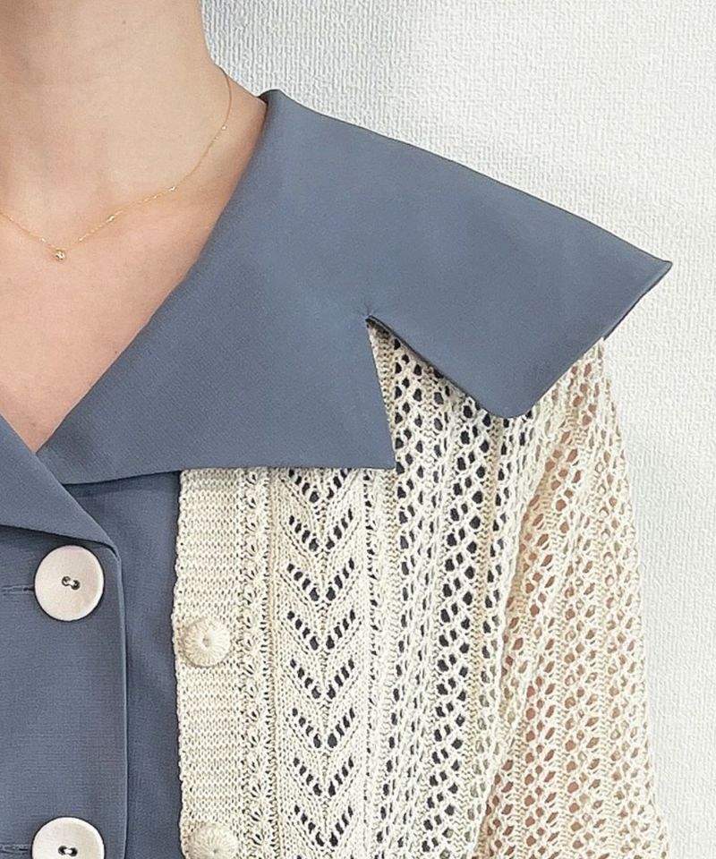 light blue / collar