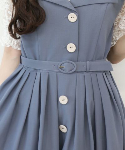 light blue / belt up