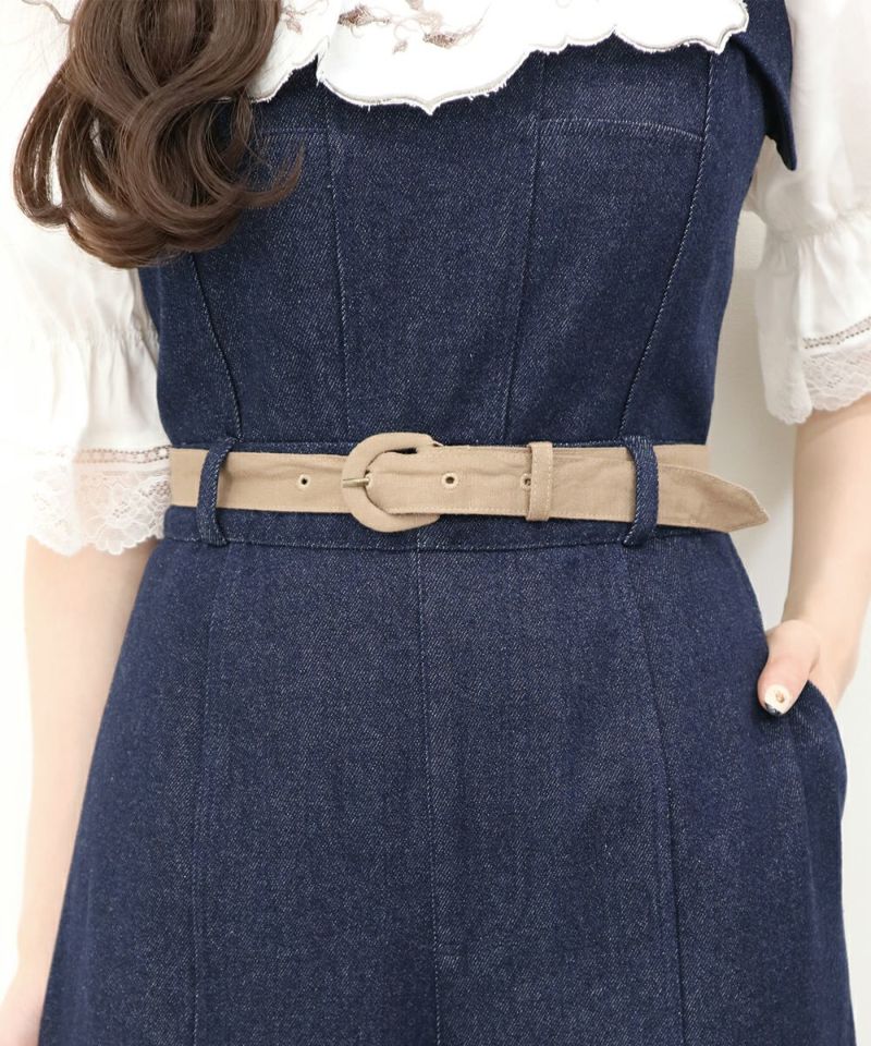 indigo / 162cm / belt arrangement