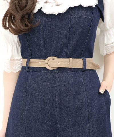 indigo / 162cm / belt arrangement