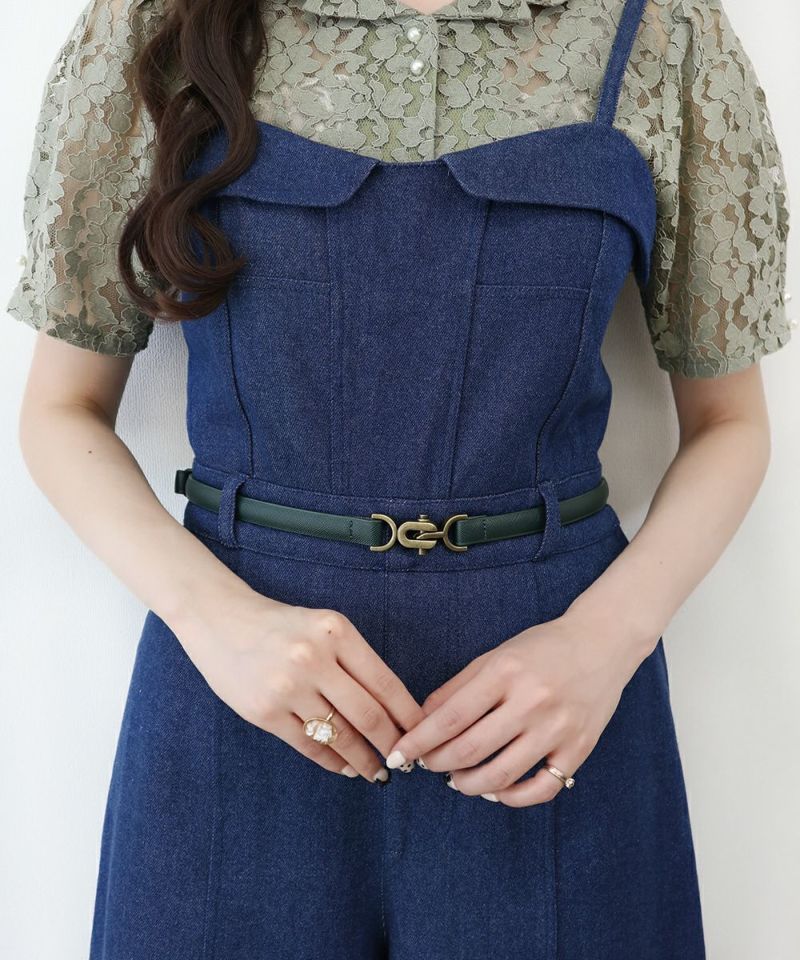blue / 162cm / belt arrangement
