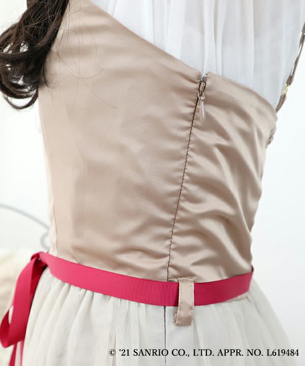 pink beige / side zipper