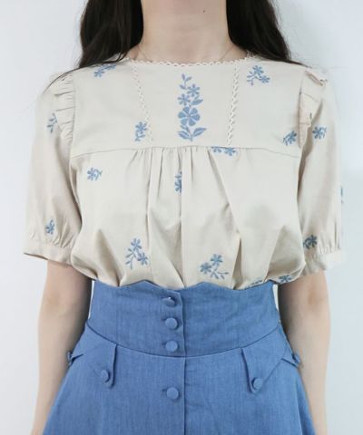 beige×blue / 162cm