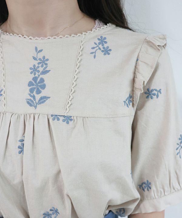 beige×blue / 162cm