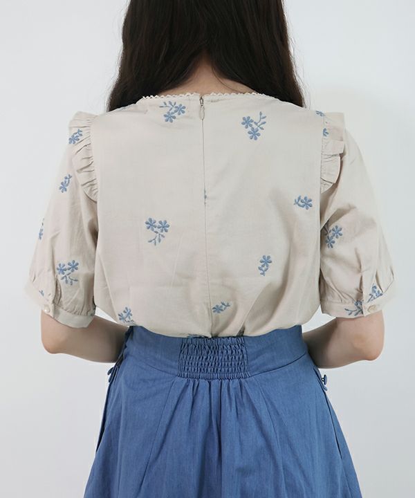 beige×blue / 162cm