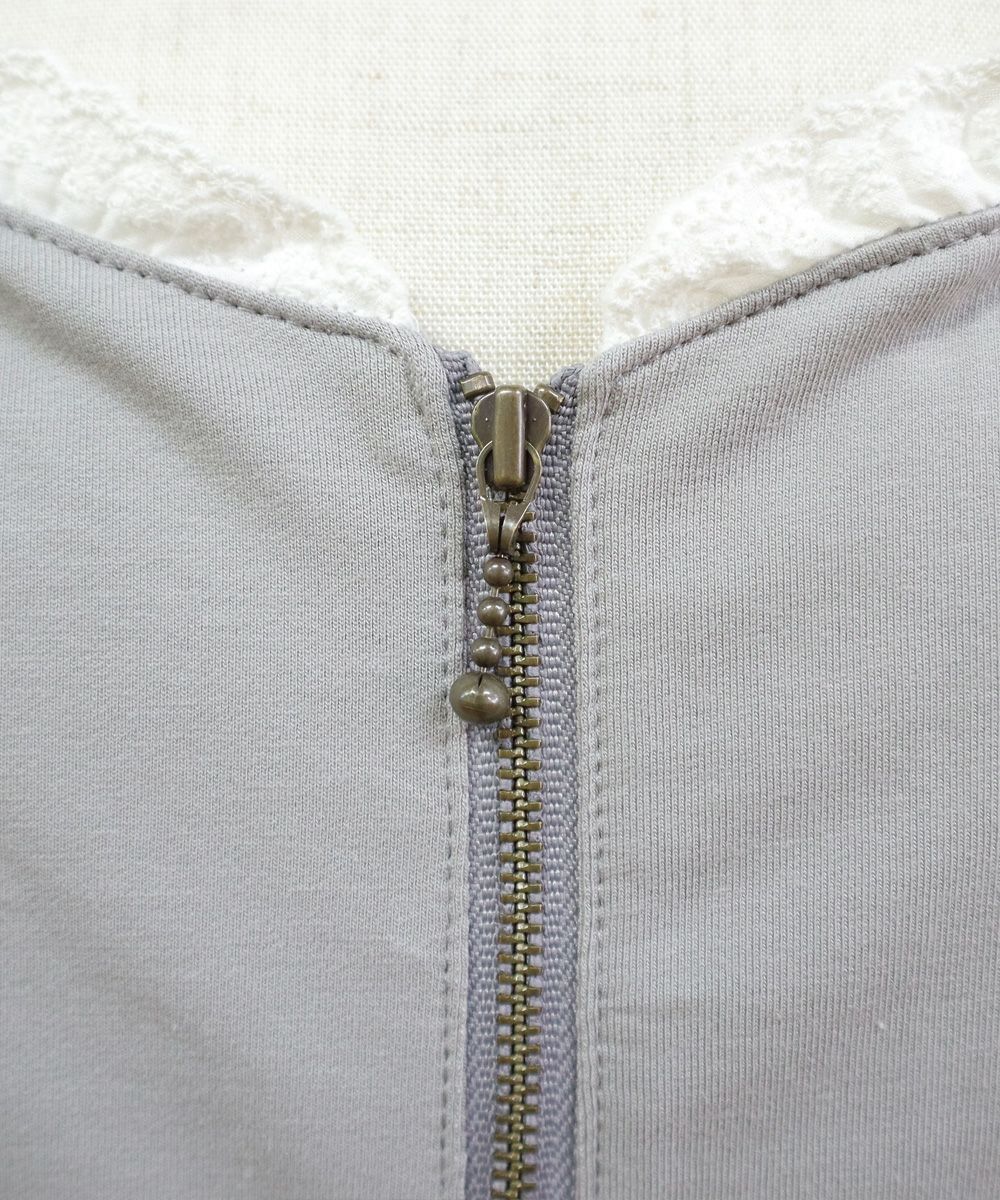 ファスナーアップ (light gray)