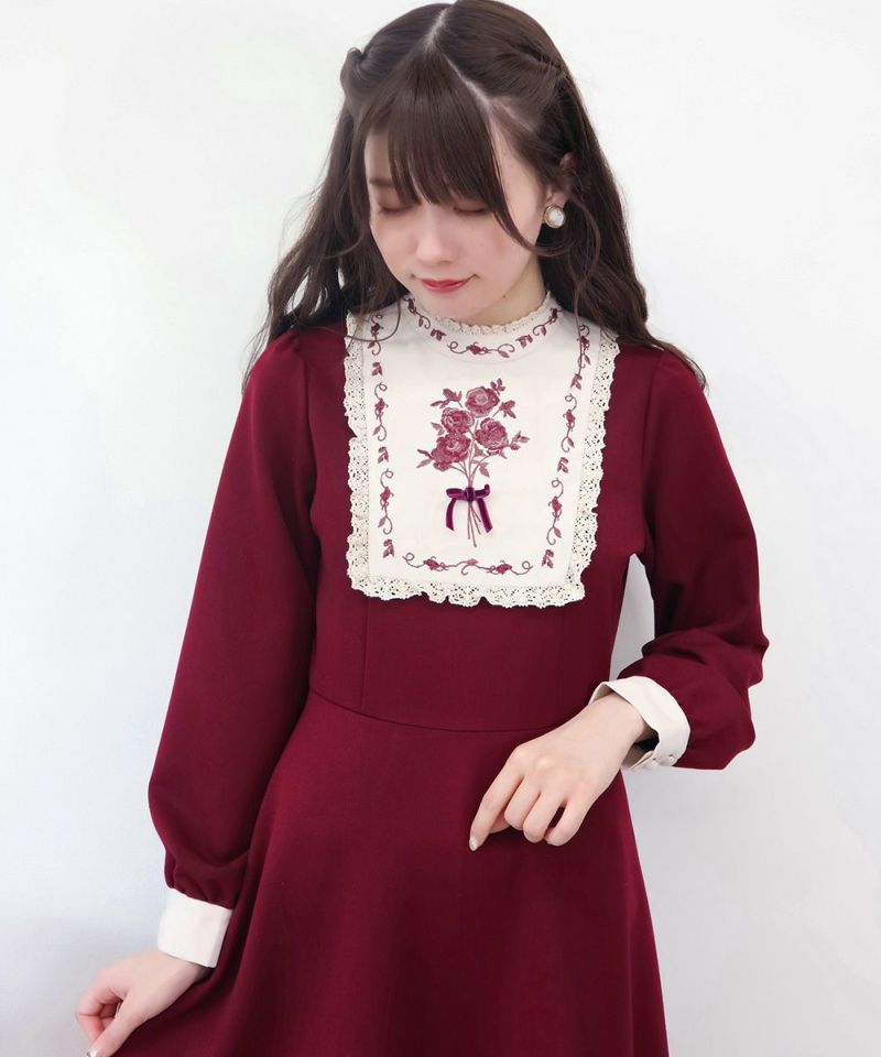 CASTELBAJAC 海洋テーマ刺繍 ワンピース 42 CASTELBAJAC 海洋テーマ刺繍 ワンピース 42