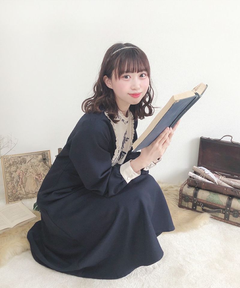 絵画風ヨーク刺繍ワンピース/F i.n.t [39AE02j004] | F i.n.t公式通販