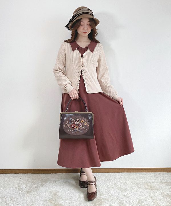 カットワークダブル衿ワンピース/an another angelus [39BE03j001] | F