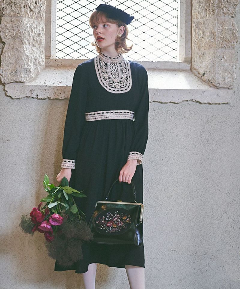 はしごリボンレースヨークワンピース/an another angelus