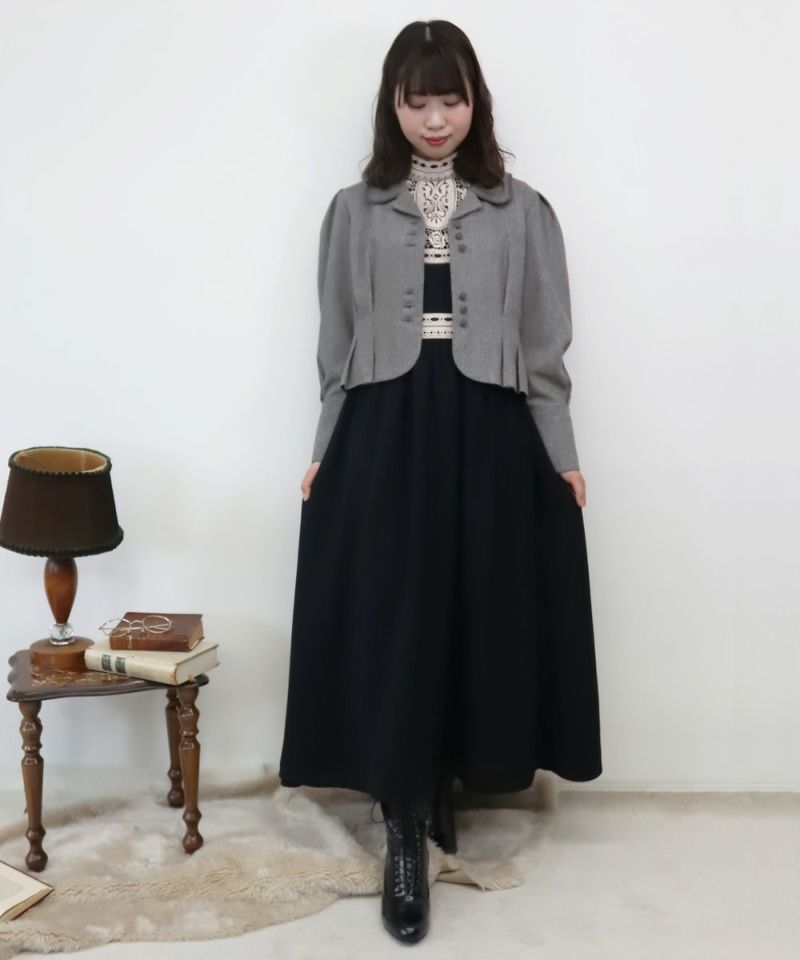 はしごリボンレースヨークワンピース/an another angelus